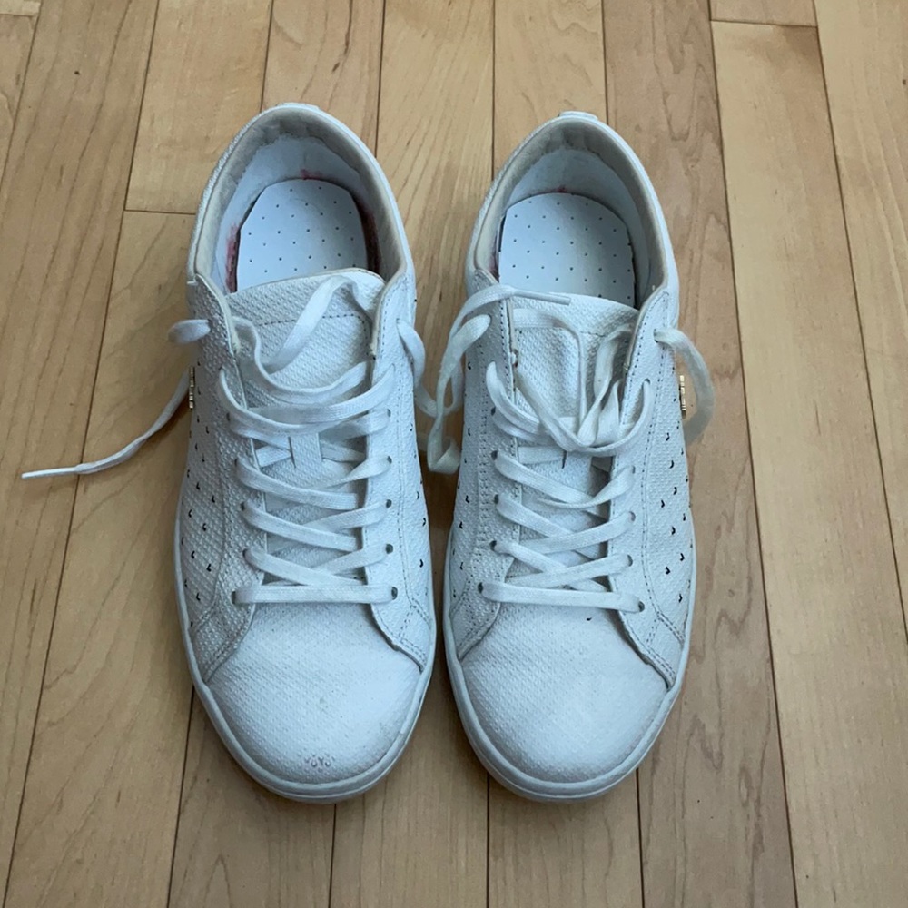 white sneakers